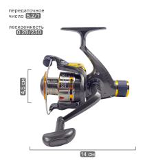 Катушка 4000 мет. шпуля. зад. фрик.
