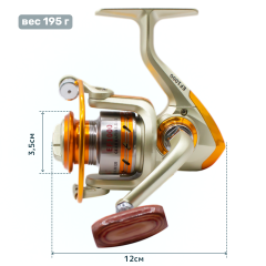 Катушка для спиннинга и удочки 1000