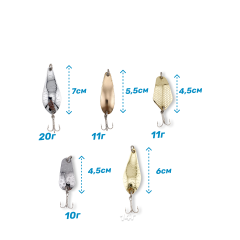 Набор блесен-колебалок 10шт