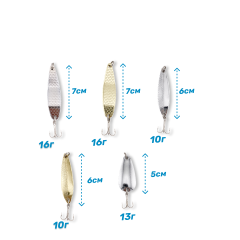 Набор блесен-колебалок 10шт