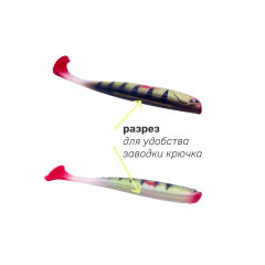 Силиконовые приманки 6 шт серо-зеленые